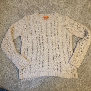 Cream knit sweater